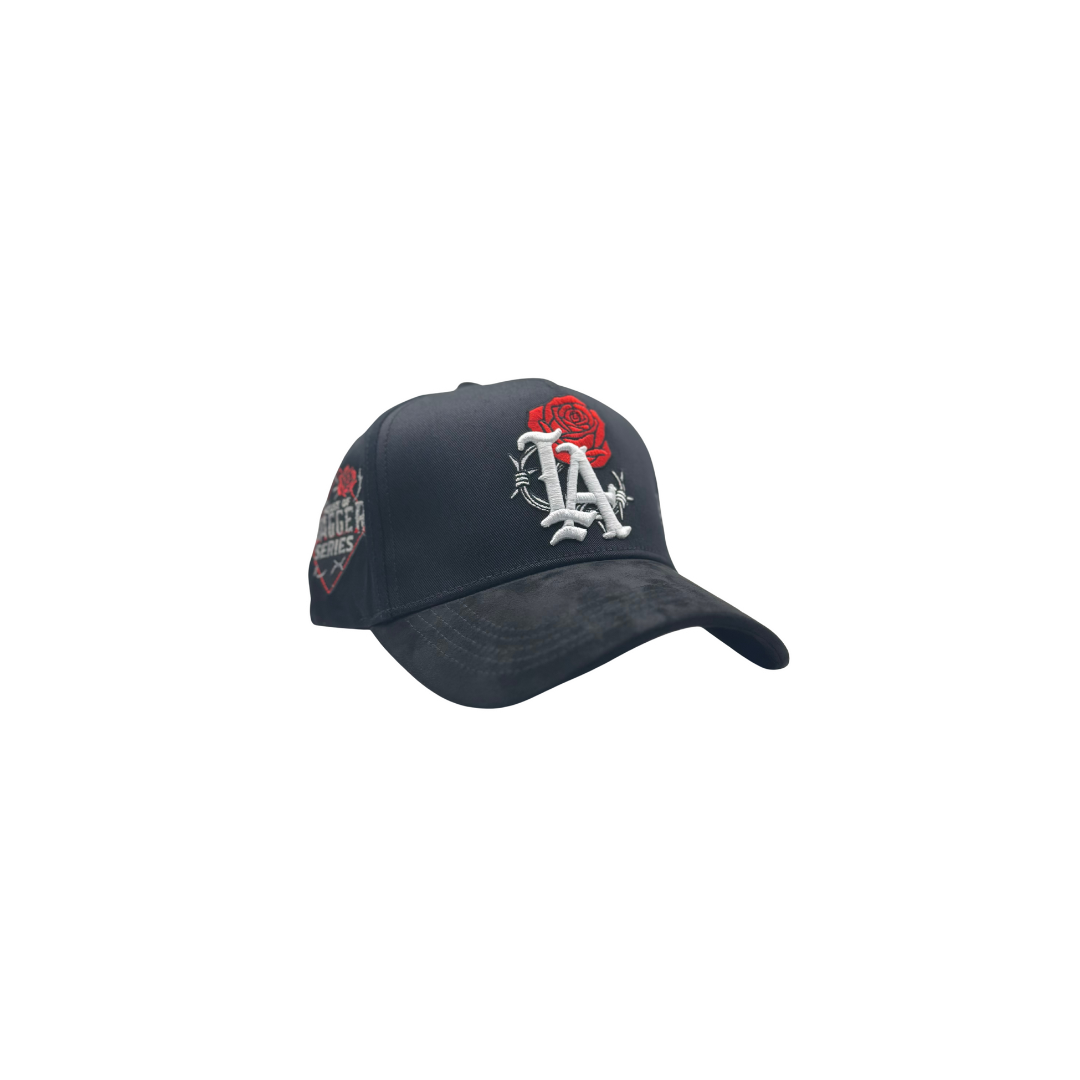 LA Barbed Rose snapback hat by HDagger – streetwear embroidery