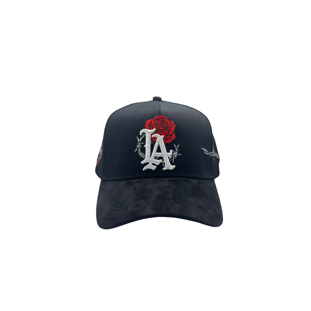LA Barbed Rose snapback hat by HDagger – streetwear embroidery